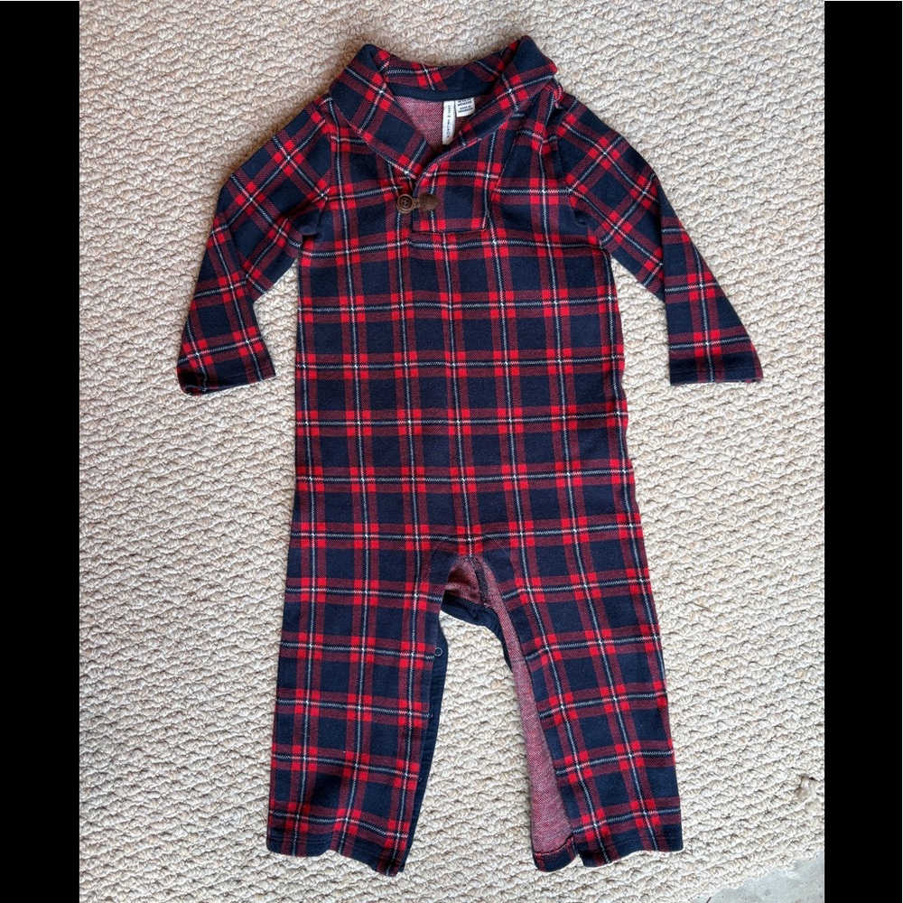 Janie And Jack Plaid Pajamas 18-24 Mos Months 18 To 24 Boys Baby